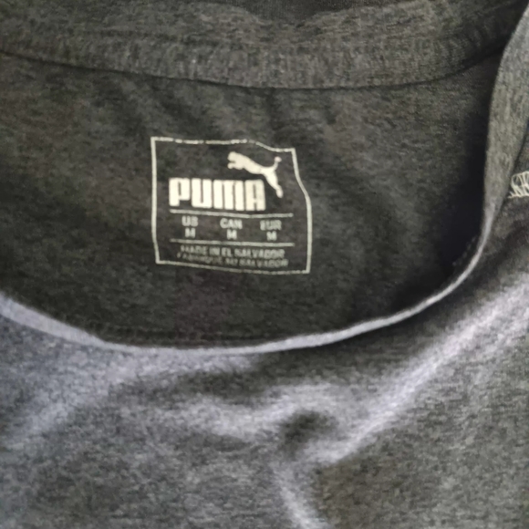 Puma Black Sleeveless Athletic Tank with White Logo - Picture 11 of 11